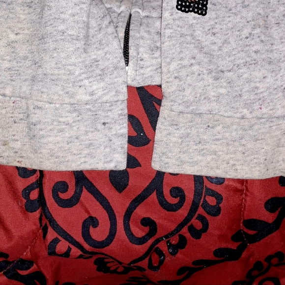 Gently used Victoria's secret pink bling full zip hoodie size medium - Picture 4 of 7